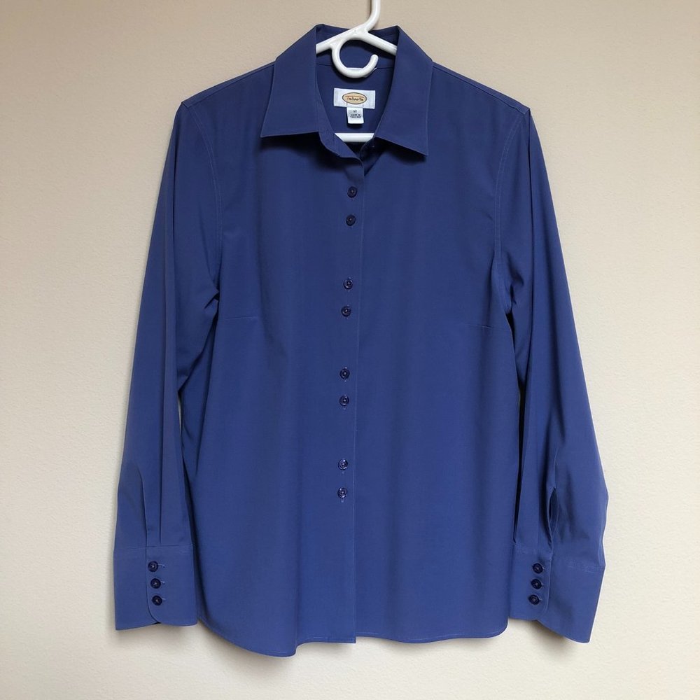 Talbots Dress Shirt, blue, size 12